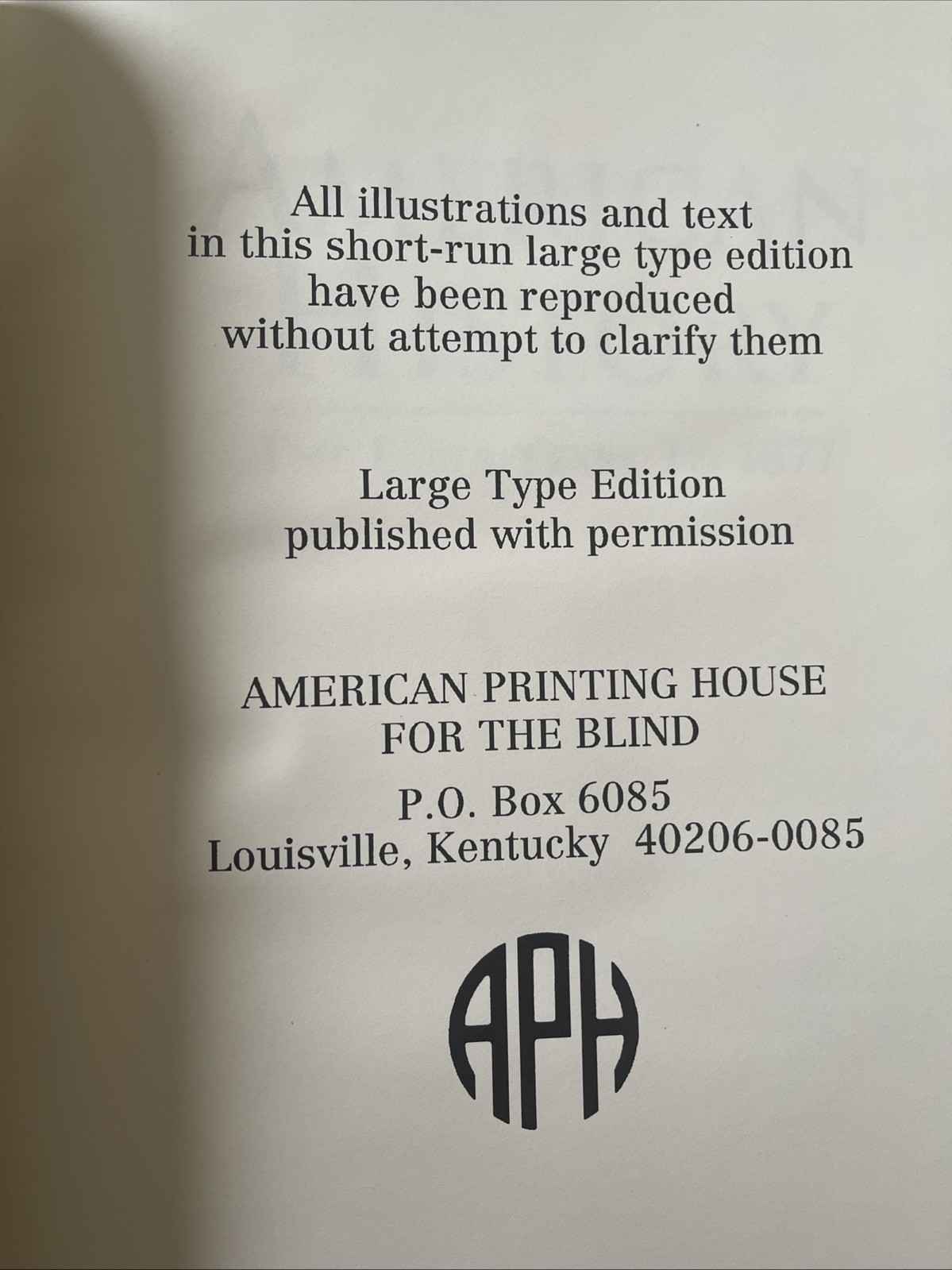 American History The Early Years to 1877 – Large Type Edition APH