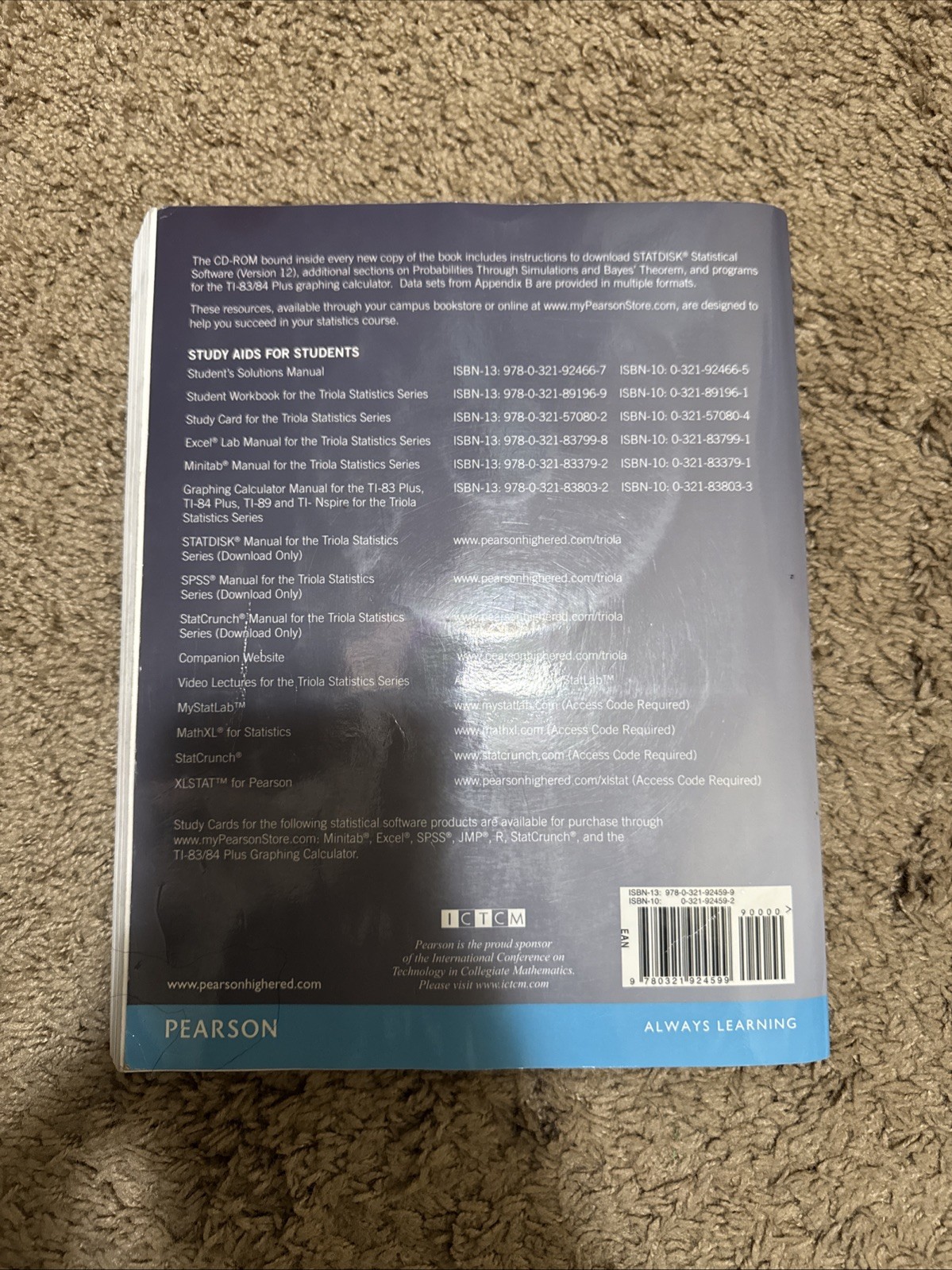 Essentials of Statistics by Mario F. Triola (2013, Trade Paperback)