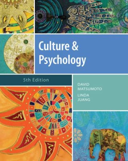 Culture and Psychology Hardcover Linda, Matsumoto, David Juang