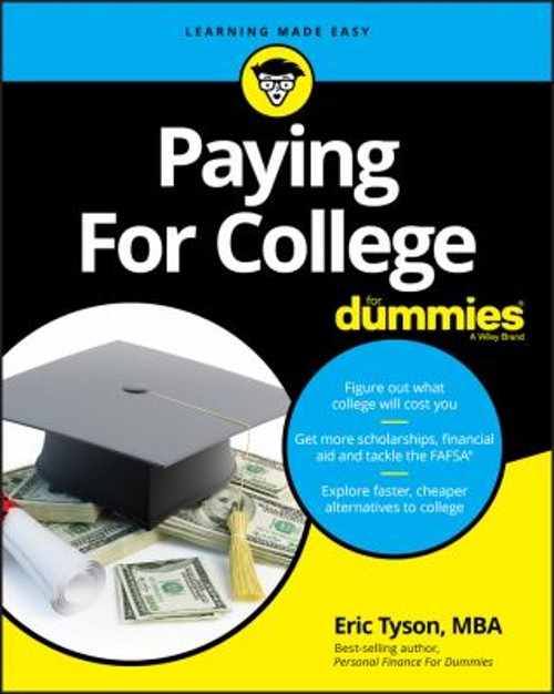 Paying For College For Dummies Paperback Eric Tyson
