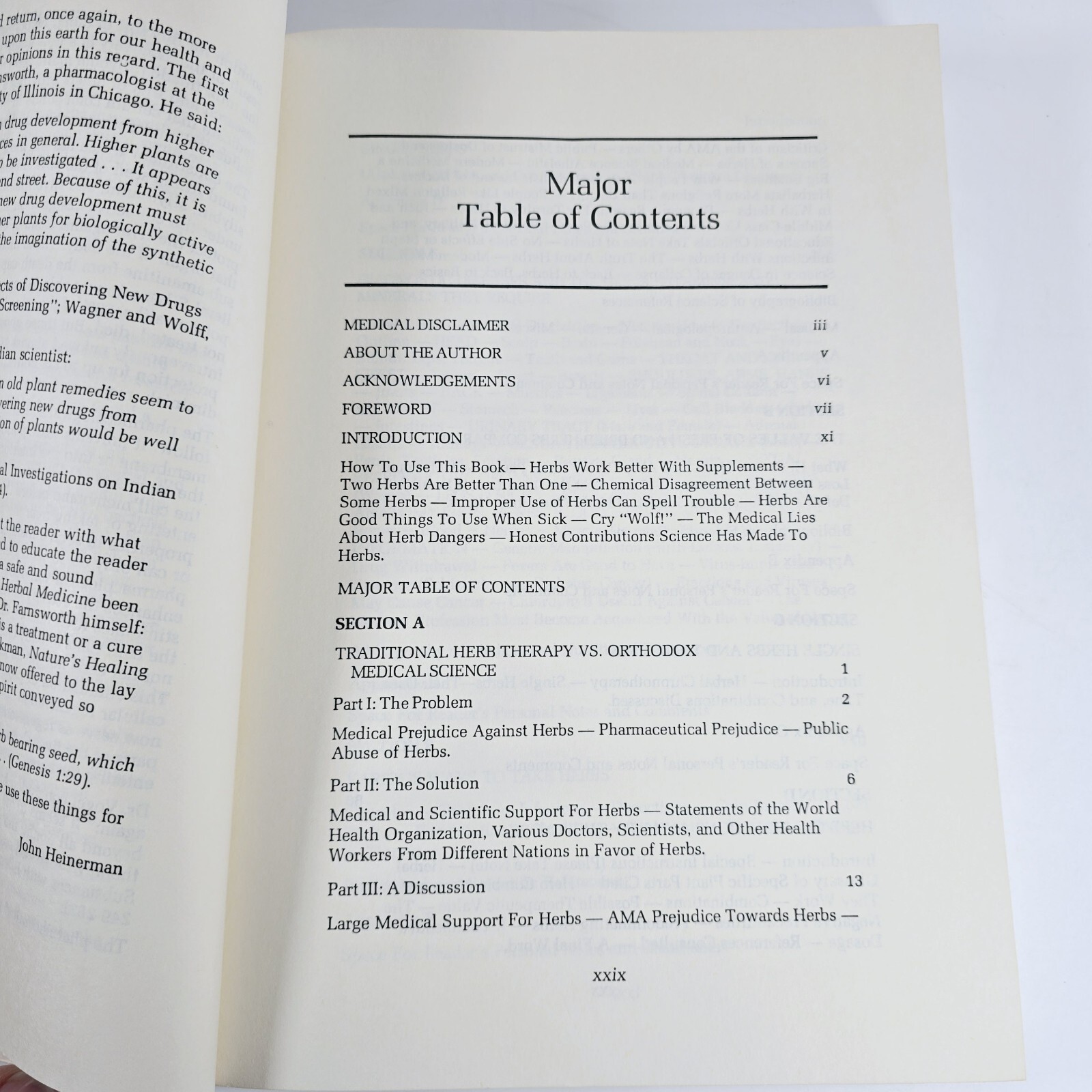 The Science of Herbal Medicine Pharmacological Medical Historical Heinerman 1979