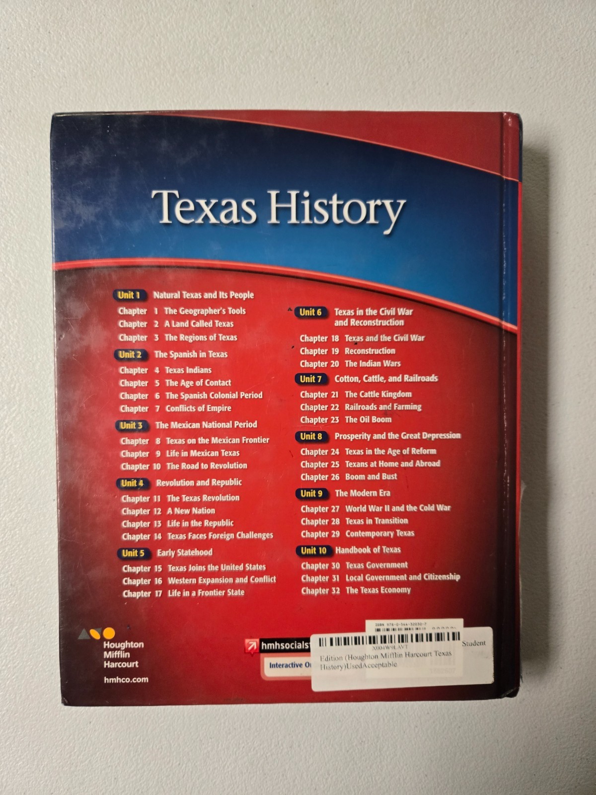 Student Edition (Houghton Mifflin Harcourt Texas History) Hardcover 1st Edition