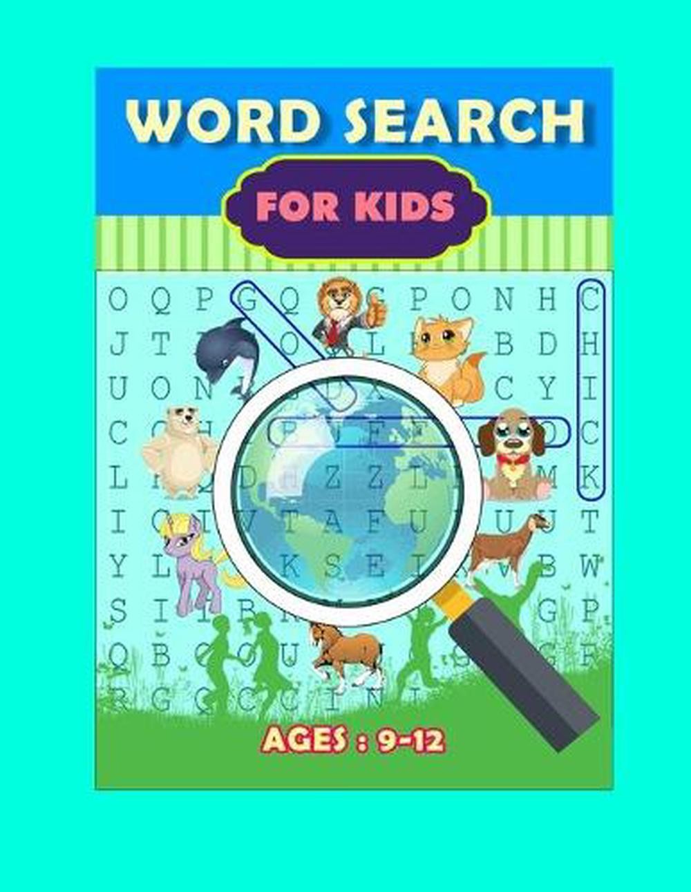 Word Search for Kids Ages: 9-12: Animals Puzzles_word search book for Kids. by L