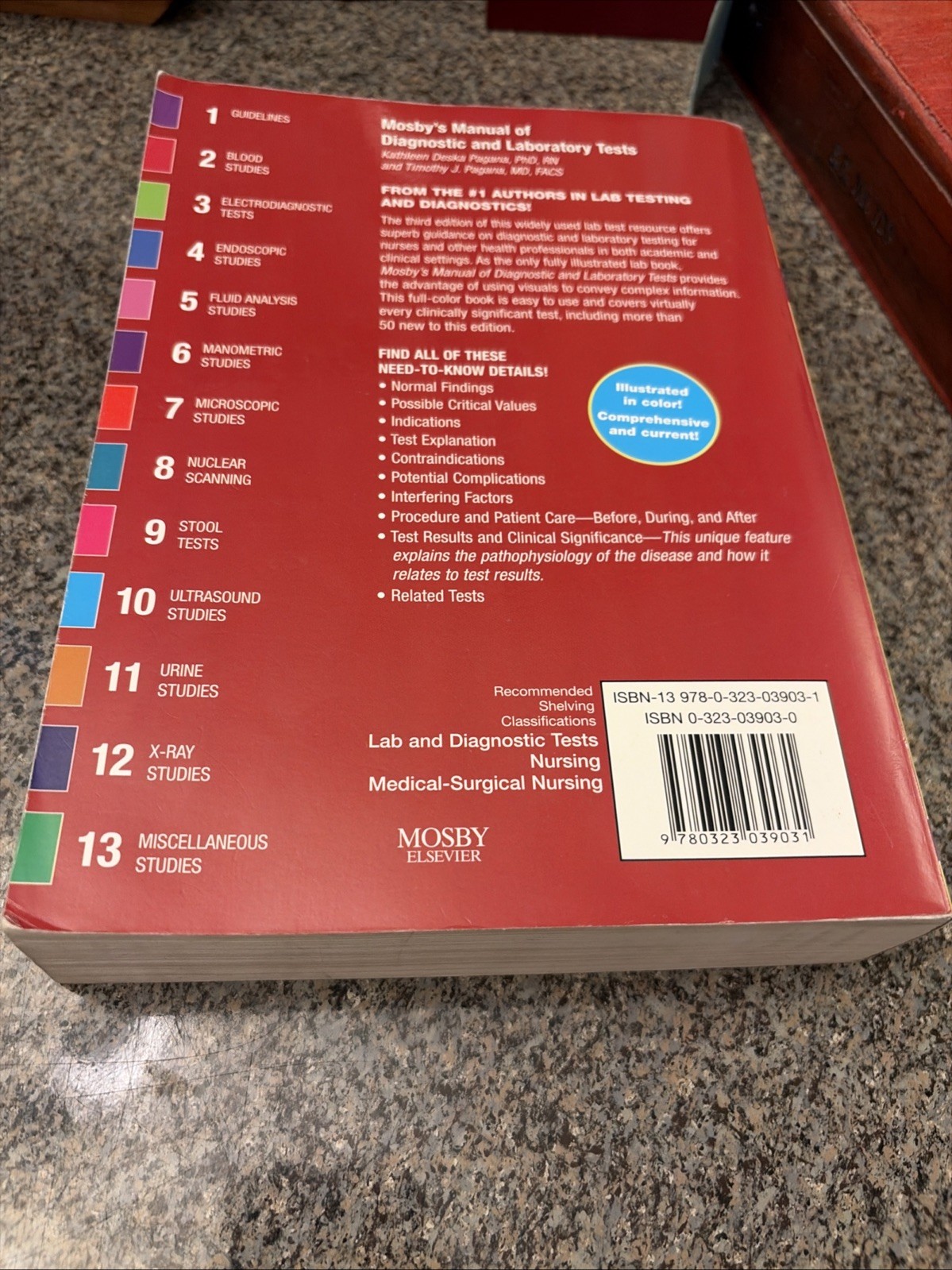 Mosby’s Manual of Diagnostic and Laboratory Tests, 3rd Ed.