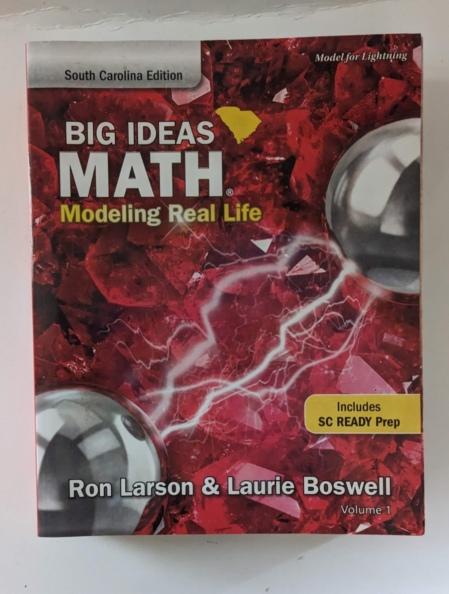 Big Ideas MATH Grade 4 South Carolina Edition Modeling Real Life Vol 1 & 2, 2021