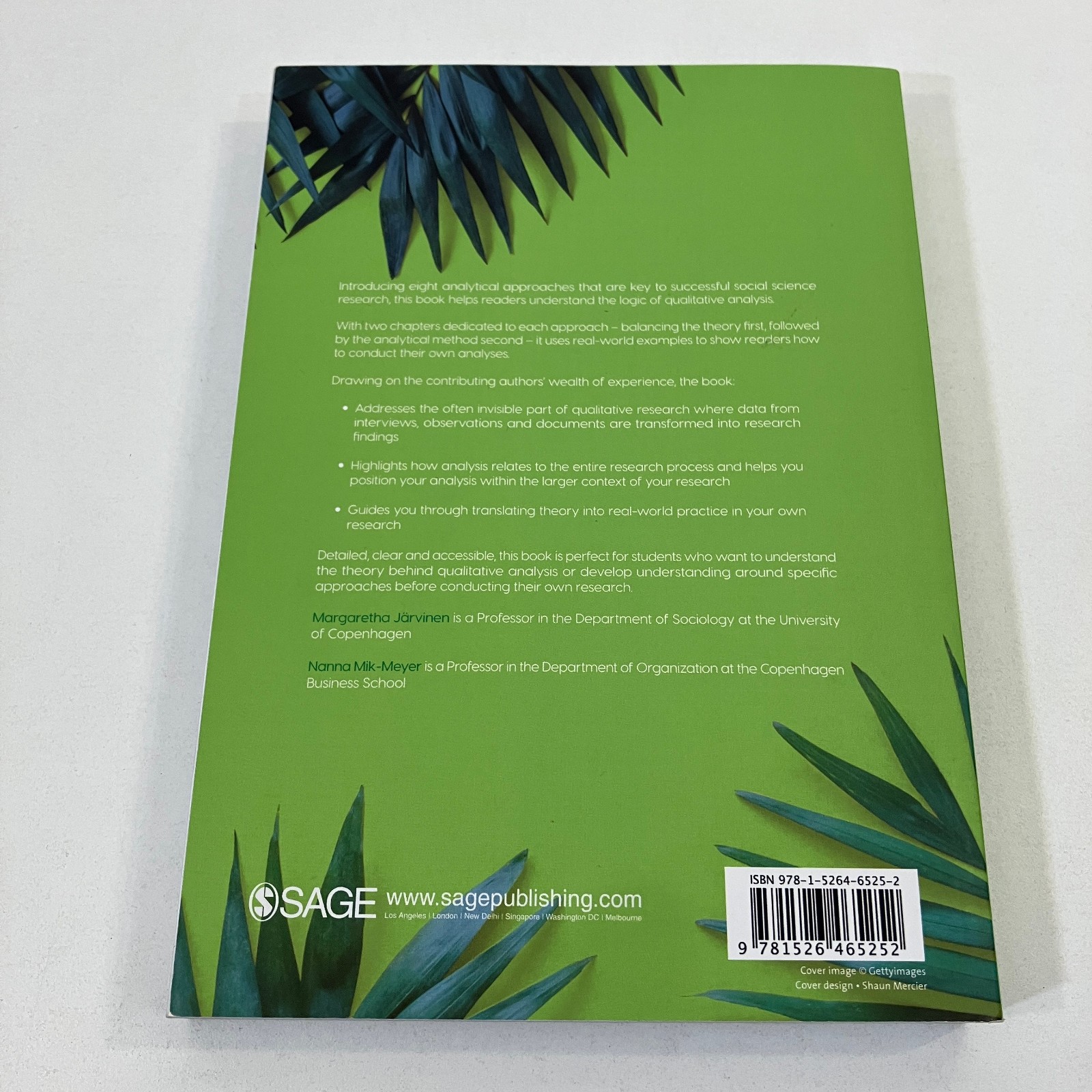 Qualitative Analysis Eight Approaches TPB 2020 Sage Publication Jarvinen & Meyer