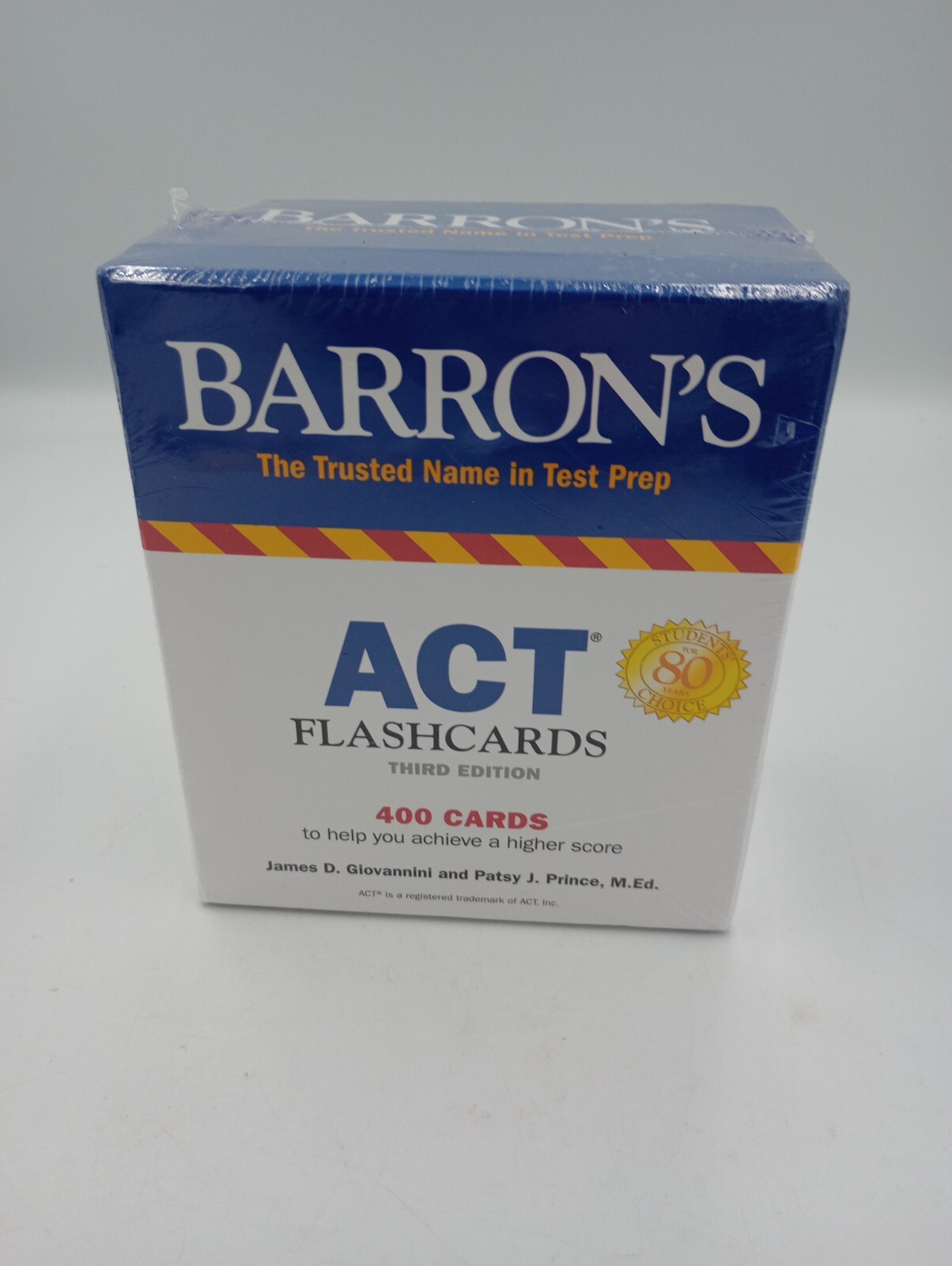 New ACT Flashcards Barron’s Test Prep Third Edition College Entrance Test Prep