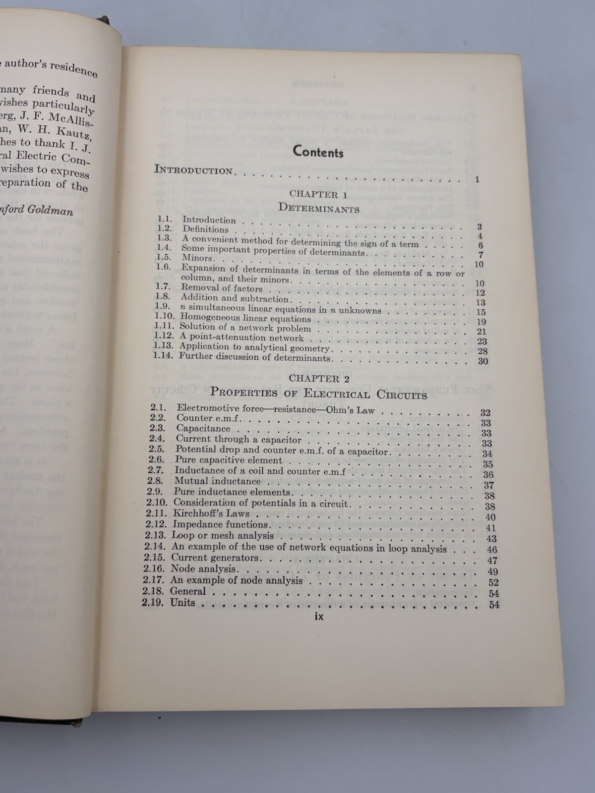 Transformation Calculus & Electrical Transients By Goldman (1955) Vintage HC