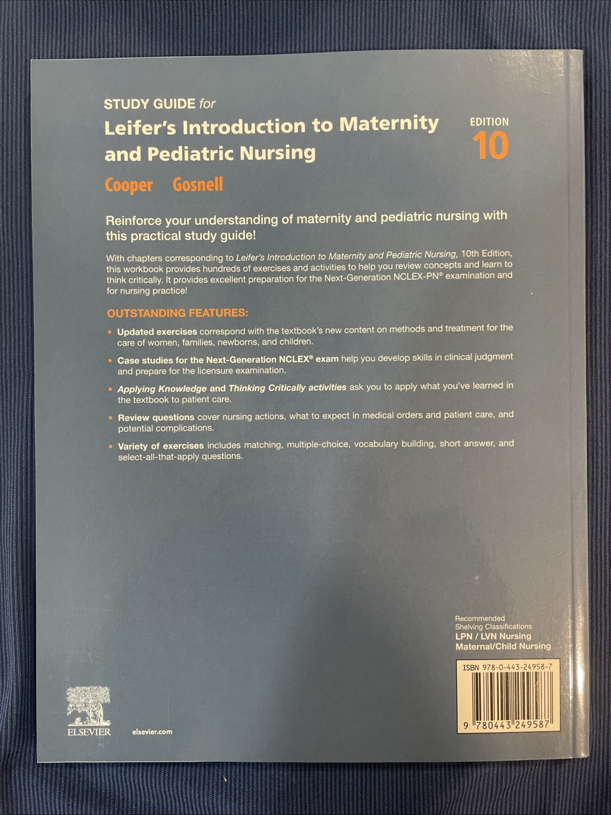 Study Guide for Leifer’s Introduction to Maternity and Pediatric Nursing