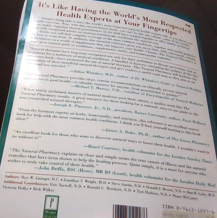 –THE NATURAL PHARMACY- BOOK ON NATUROPATHY