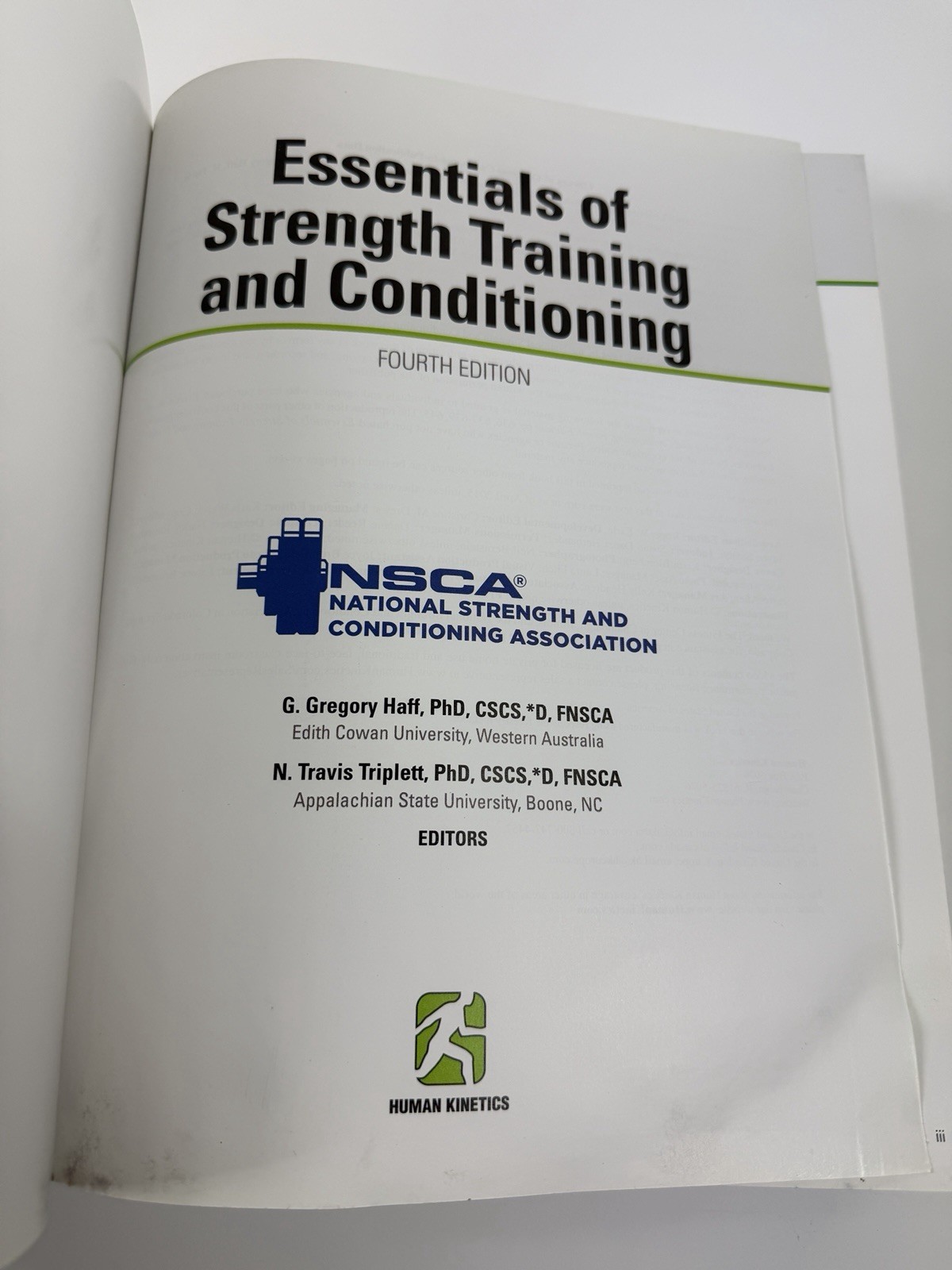 Essentials of Strength Training and Conditioning by G. Gregory Haff *READ