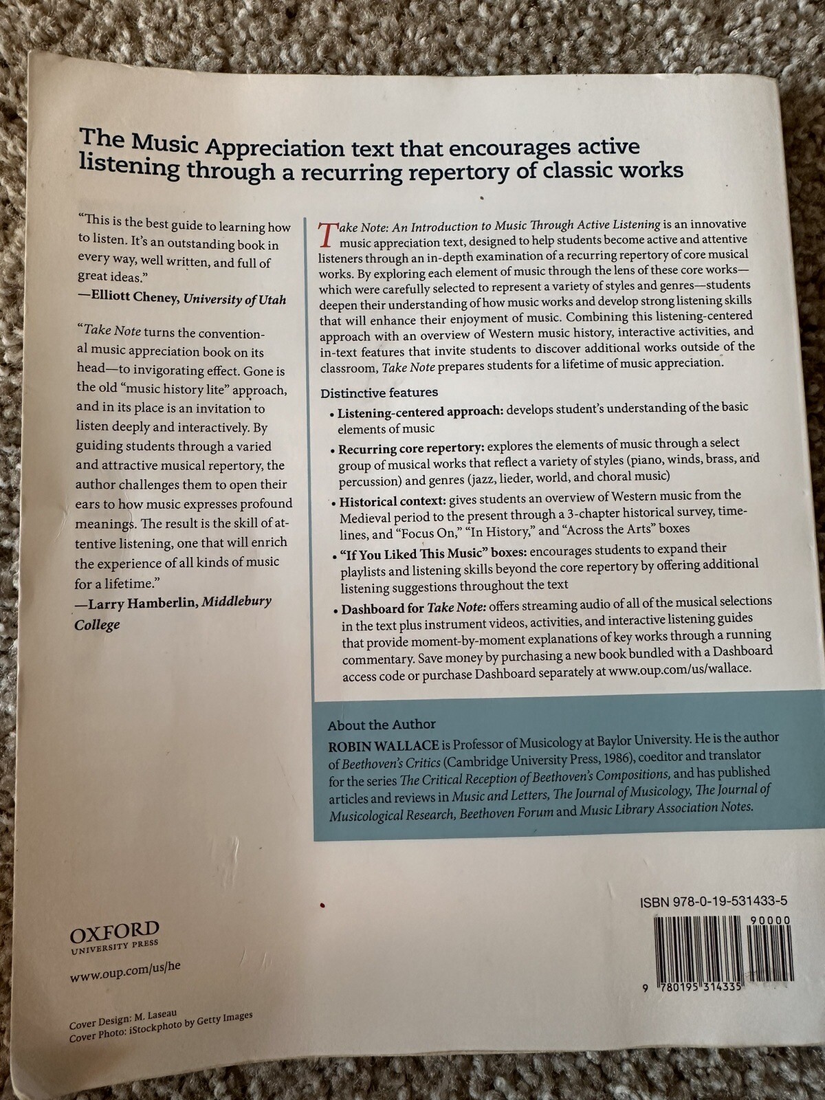 Take Note : An Introduction to Music Through Active Listening by Robin…