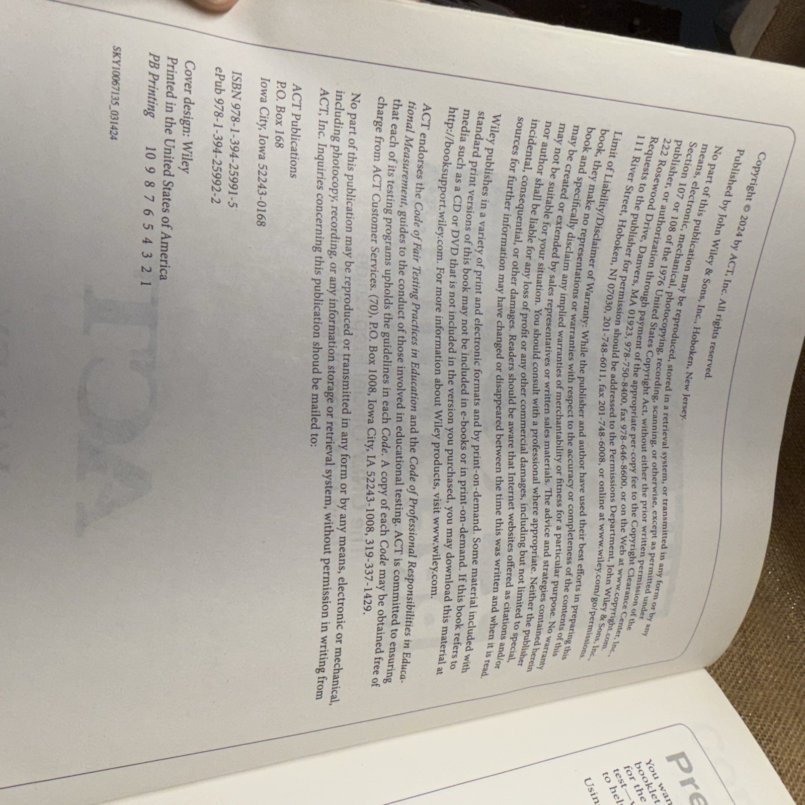 The Official ACT Prep Guide 2025 – 2026: Book + – Paperback, by ACT – Good
