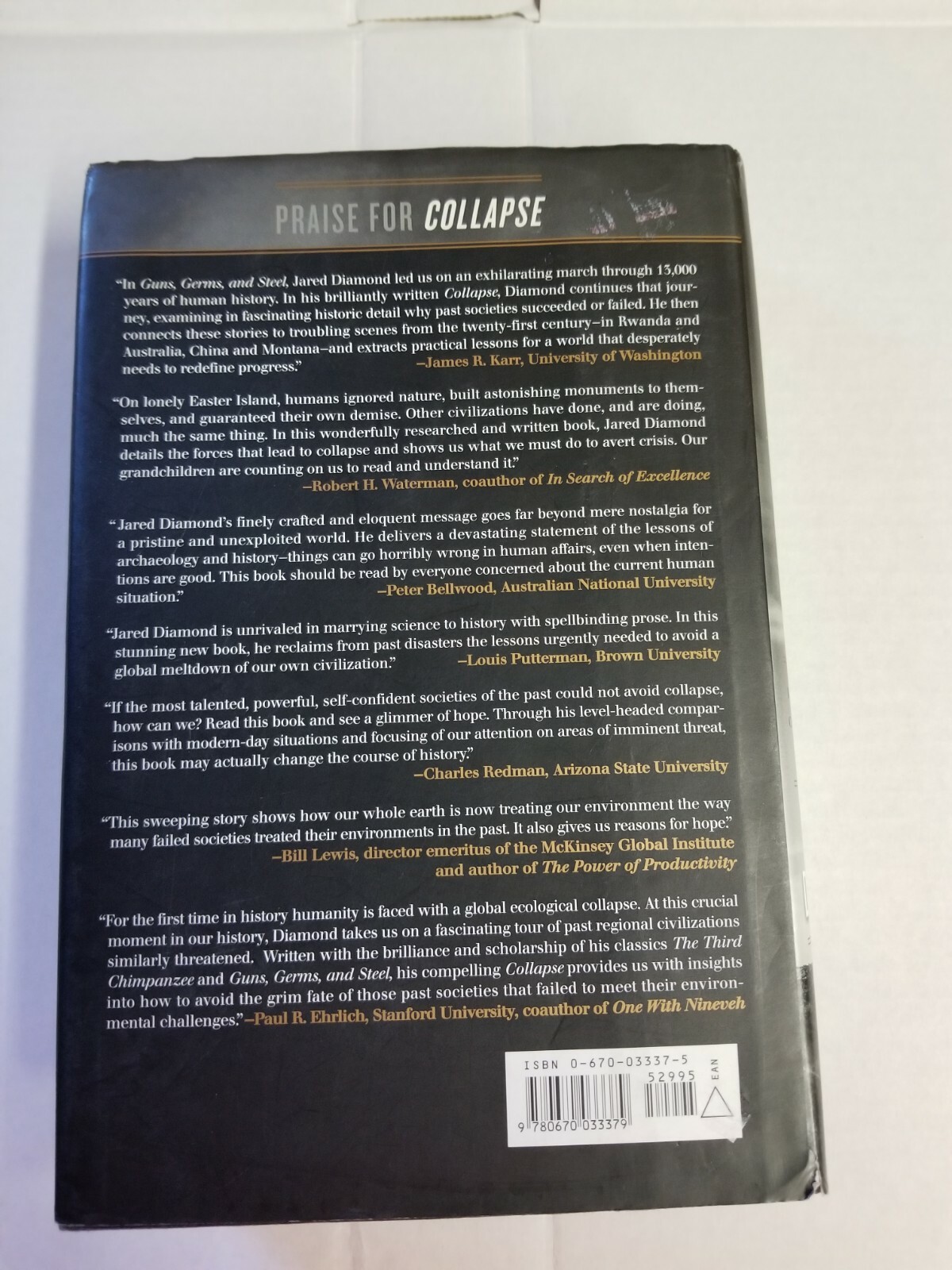 Collapse: How Societies Choose to Fail or Succeed by Jared Diamond