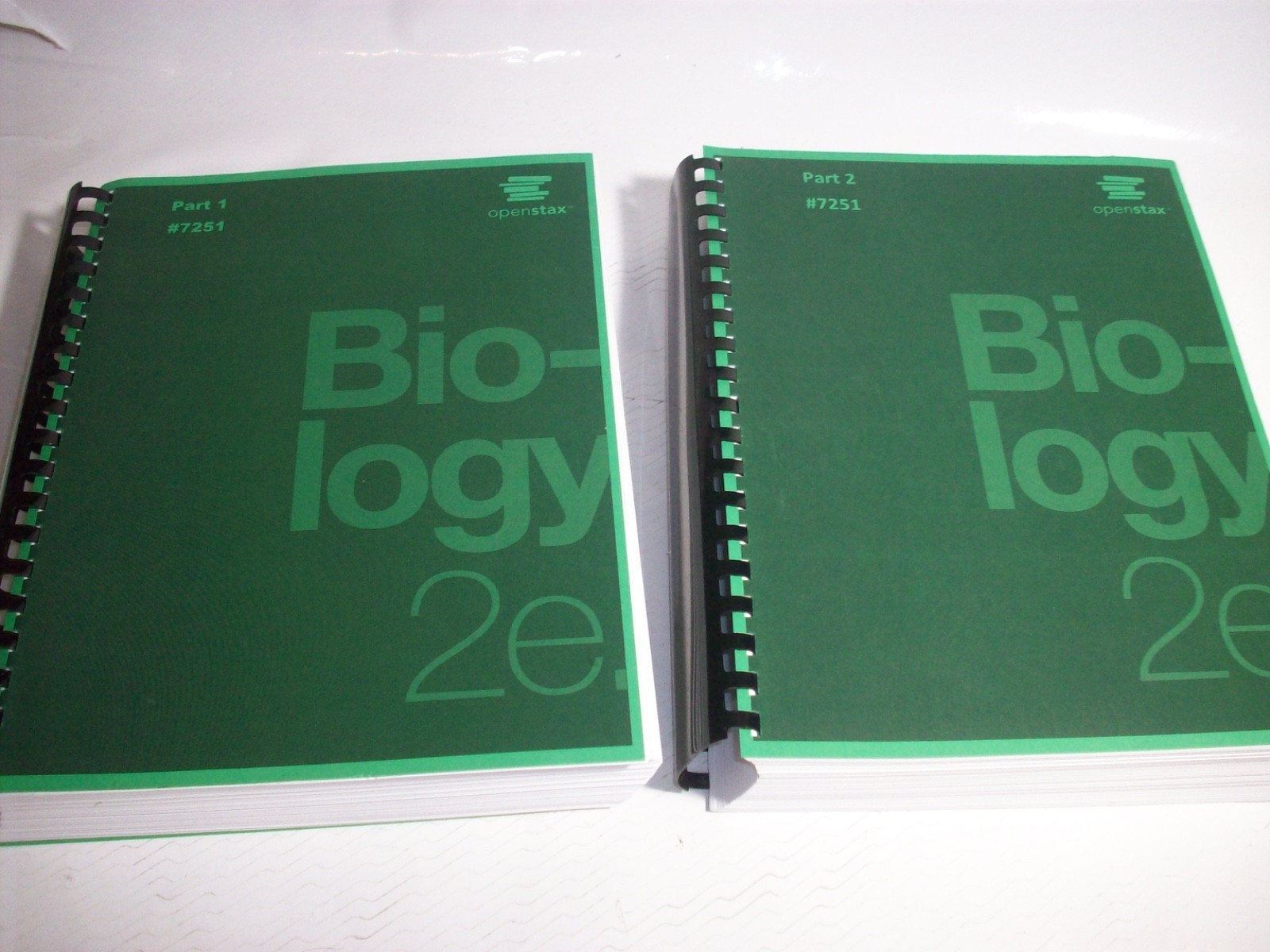 Biology 2e Volume 1-2 Openstax Books Paperback Like New