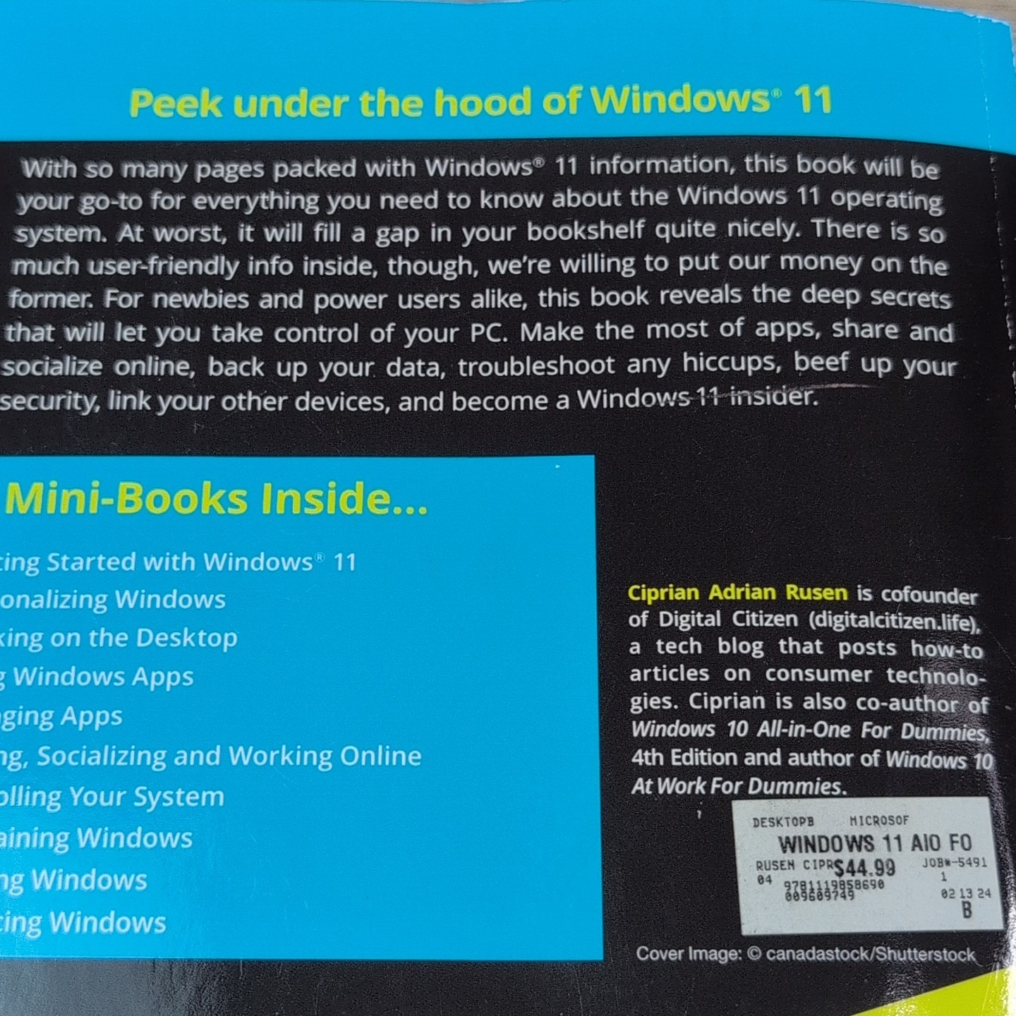 Windows 11 All-in-One For Dummies 10 Books In One Rusen, Ciprian Adrian