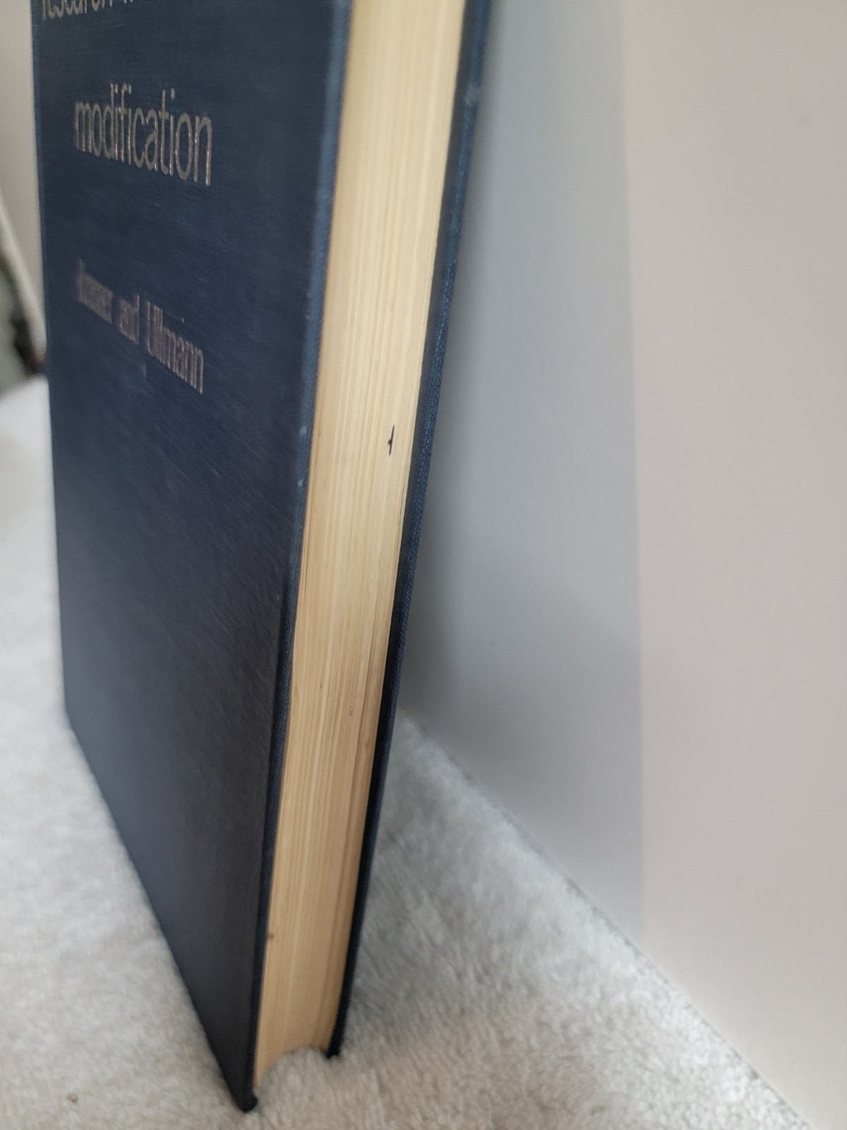 Research In Behavior modification; Krasner And Ullmann 1967 EXCELLENT CONDITION