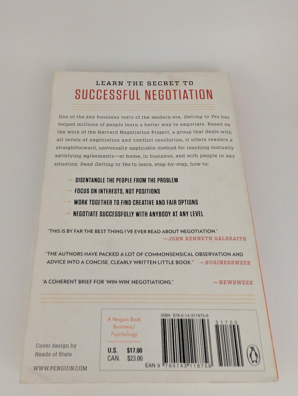 Getting to Yes: Negotiating Agreement Without Giving In Roger Fisher William Ury