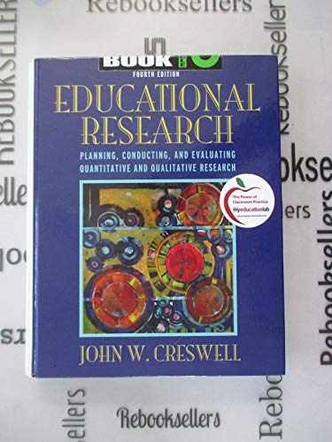 Educational Research: Planning, – Hardcover, by Creswell John W. – Good