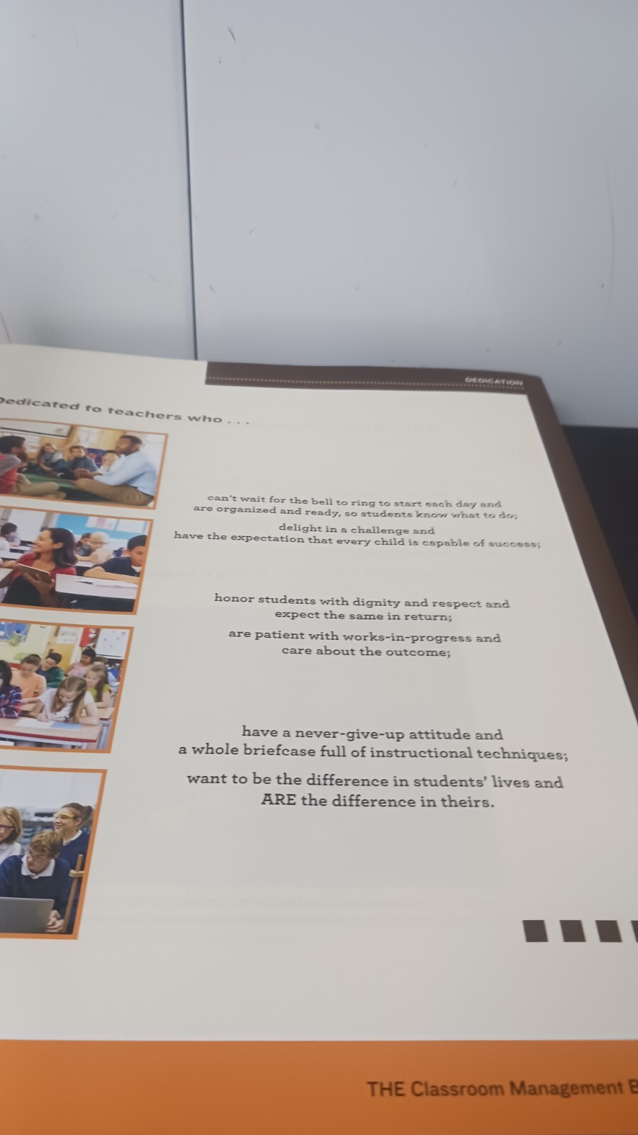 Classroom Management Book by Rosemary T. Wong and Harry K. Wong.