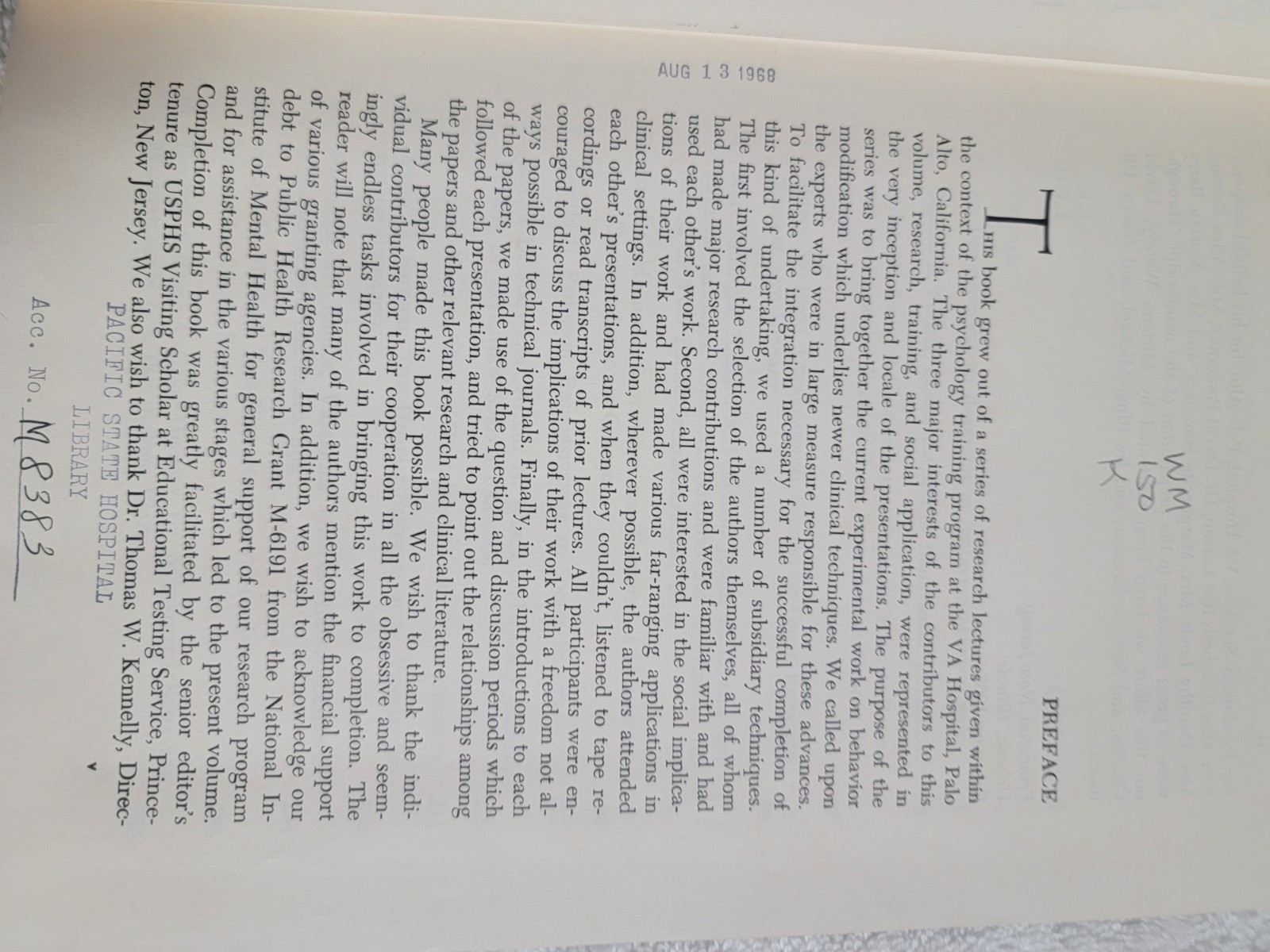 Research In Behavior modification; Krasner And Ullmann 1967 EXCELLENT CONDITION