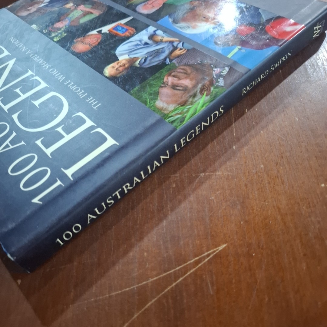 100 AUSTRALIAN LEGENDS◉People Who Shaped Nation by Richard Simpkin Hardcover