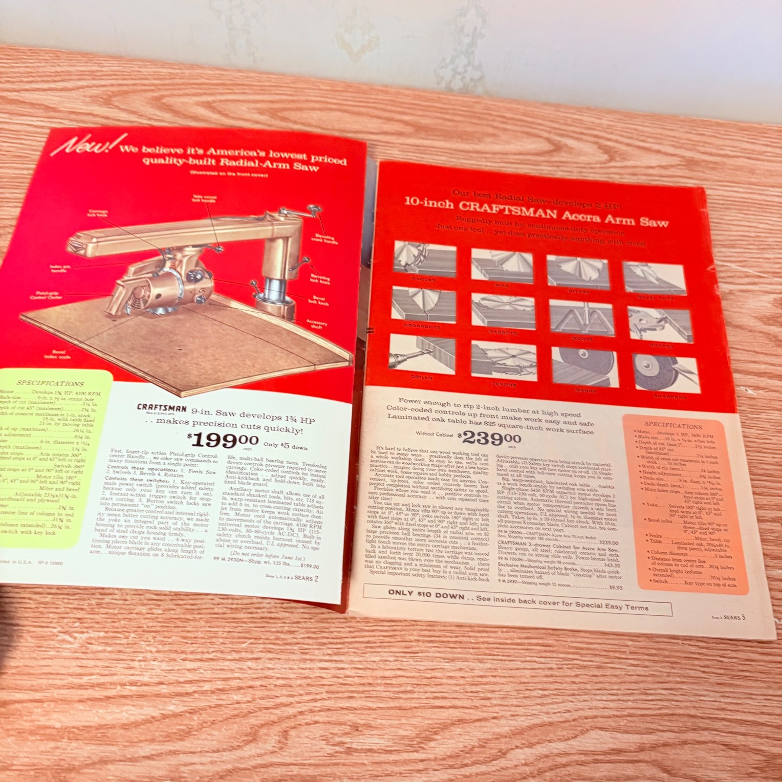 Vintage Sears Craftsman 1960-1961 Power Tools Catalog, 65 pages