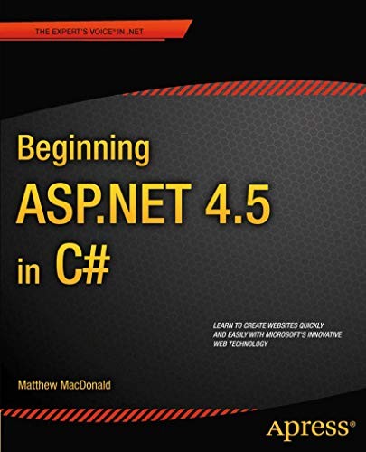 Beginning ASP.NET 4.5 in C# (Exper… by MacDonald, Matthew Paperback / softback