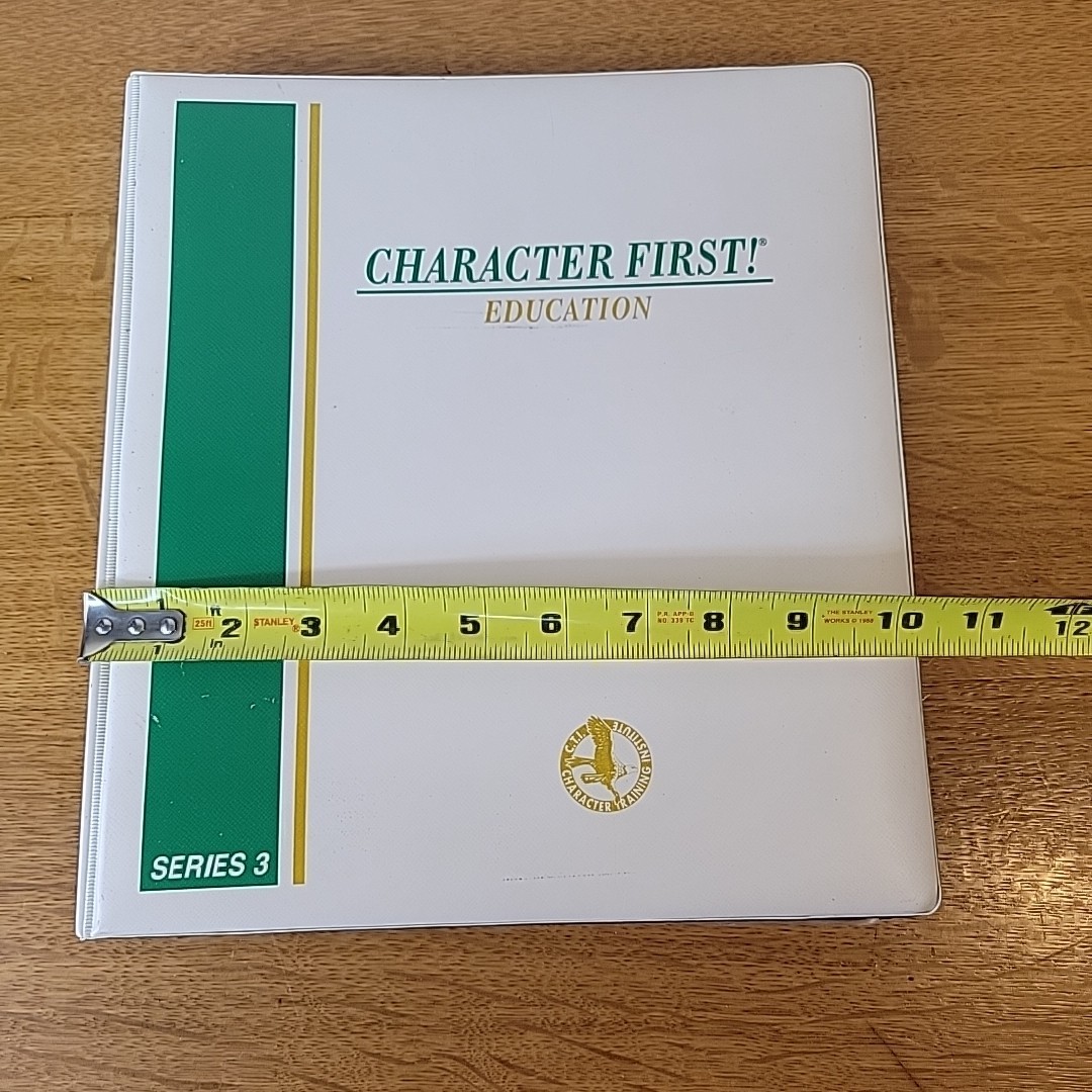CHARACTER FIRST! Education Series 3(Missing 2) & Series 4 In 3 Ring Binder