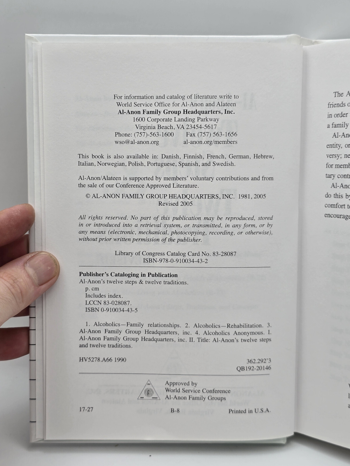 Al-Anon’s Twelve Steps & Twelve Traditions – Revised by Al-Anon Family Group