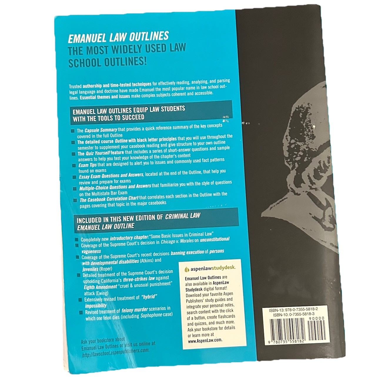 Emanuel Law Outlines: Criminal Law by Steven L. Emanuel Sixth Edition Paperback