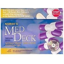 Nurse’s Med Deck + Resource Kit CD-ROM, Vallerand PhD RN FAAN, April Hazard,Sa