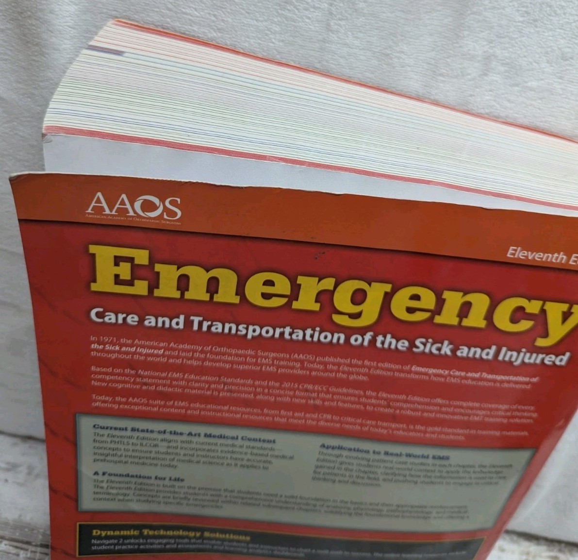 Emergency Care and Transportation of the Sick Injured Eleventh Edition AAOS READ