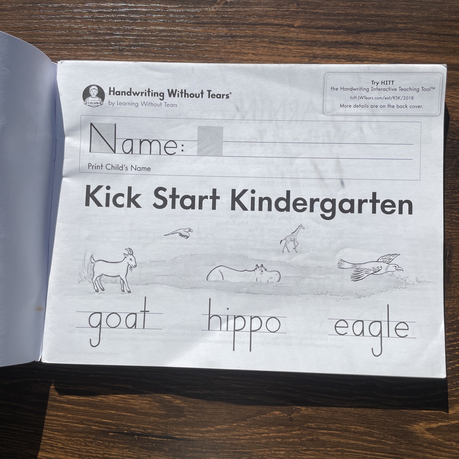 Handwriting Without Tears: Kick Start Kindergarten 2018 No Writing on Pages