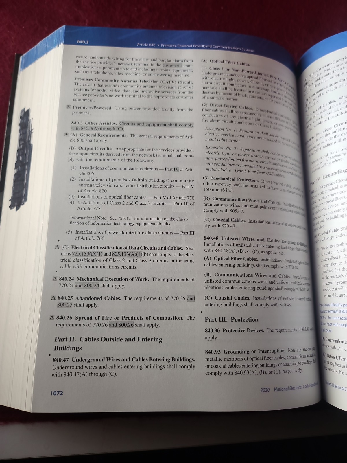 NFPA 70 National Electrical Code Handbook 2020 Edition Hardcover
