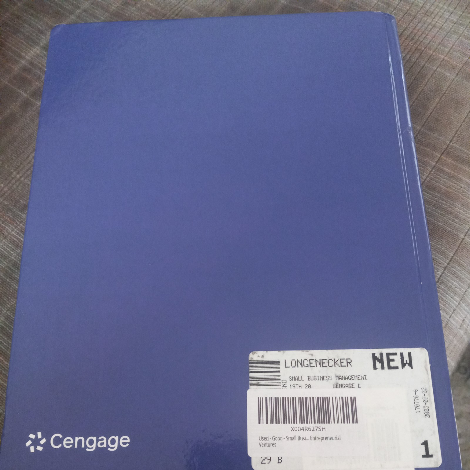 Small Business Management Cengage 19e Entrepreneurial Ventures Textbook