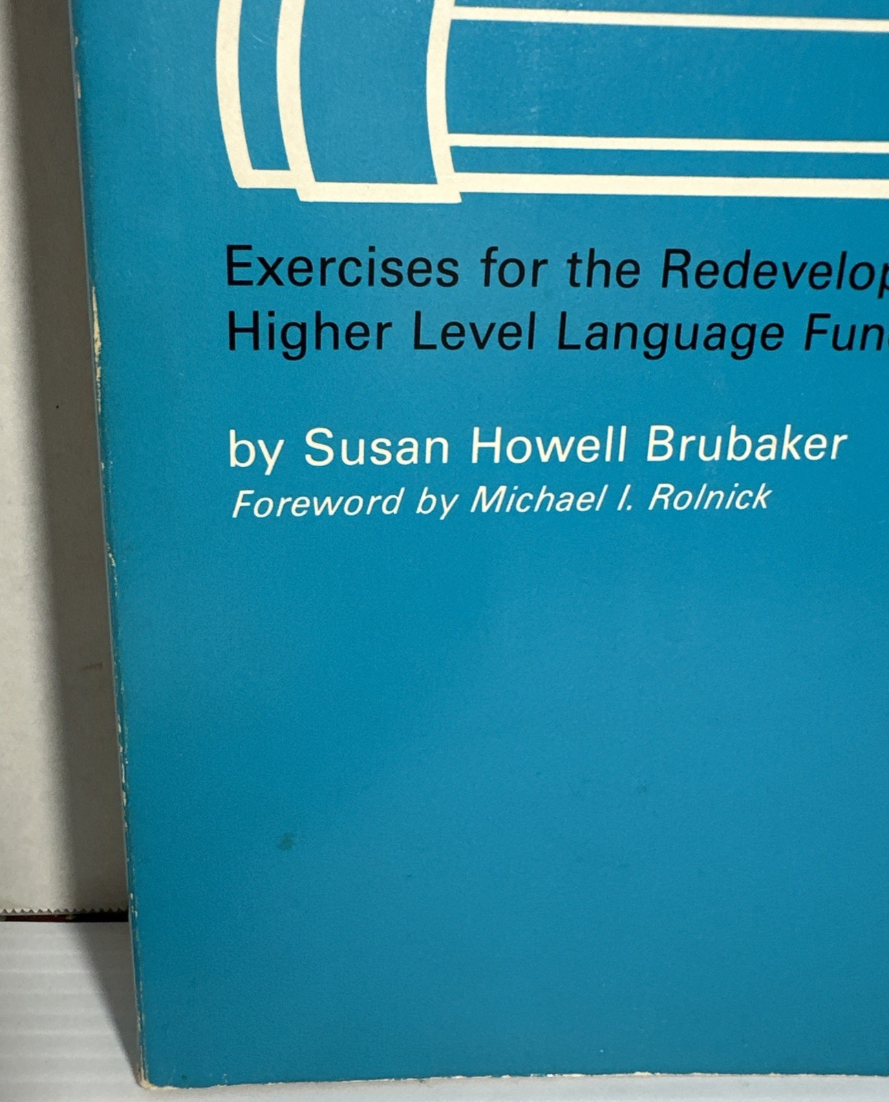 Workbook for Aphasia Susan Brubaker 1979 pb Redevelopment Language Functioning