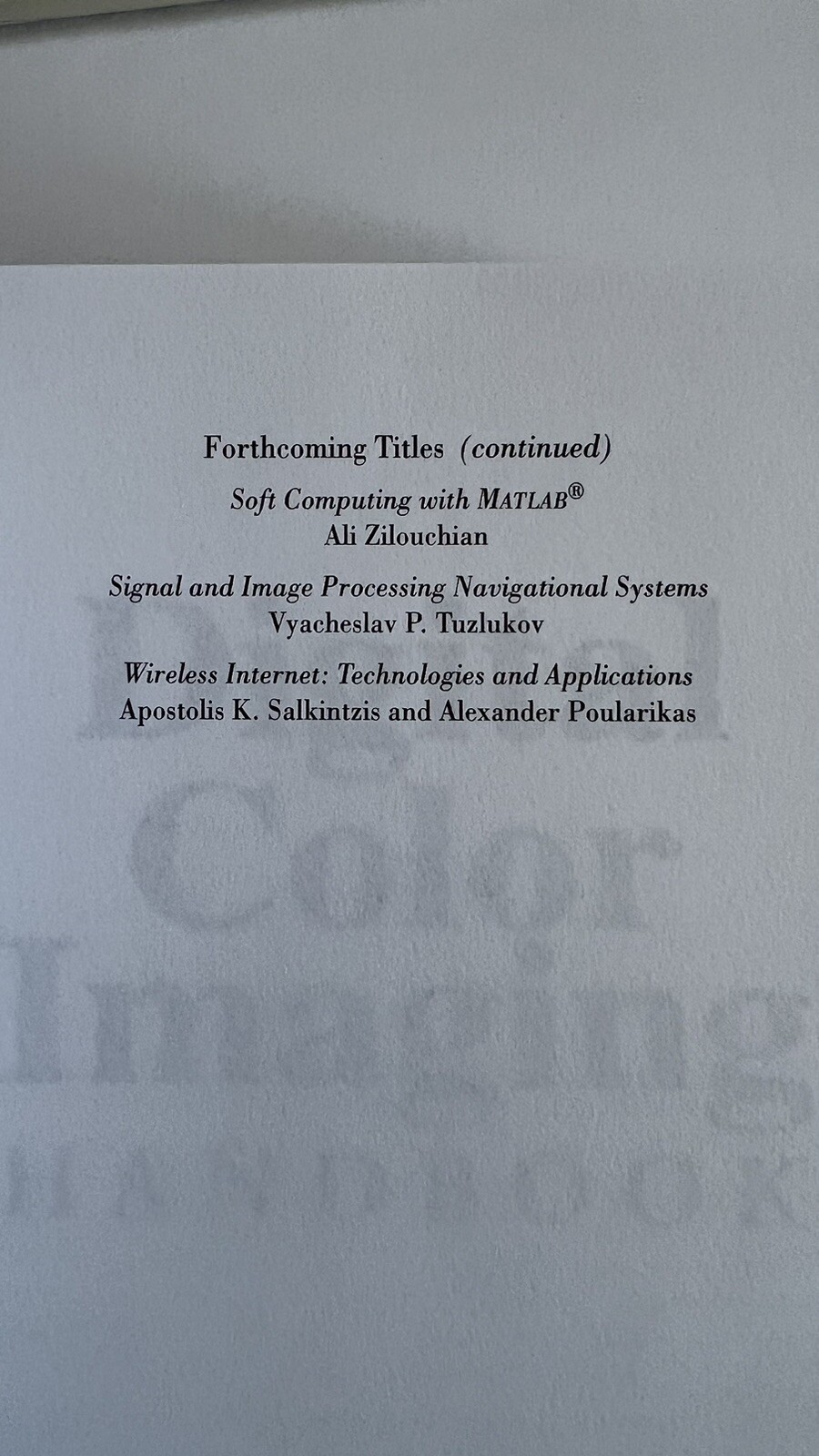Digital Color Imaging Handbook – 9780849309007 Gaurav Sharma