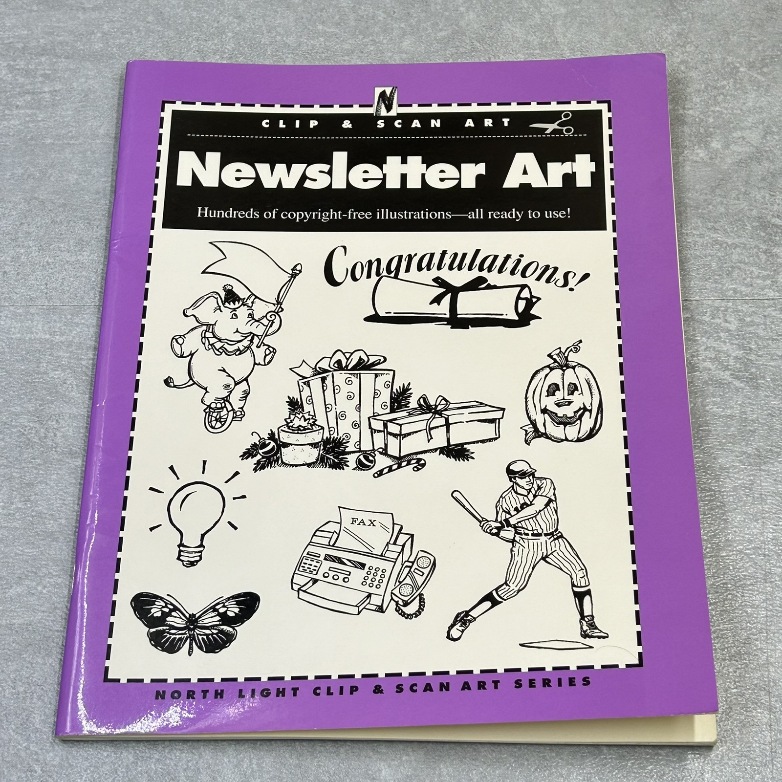 Newsletter Art Ready to Use Copy-Right Free Illustrations Clip & Scan Book