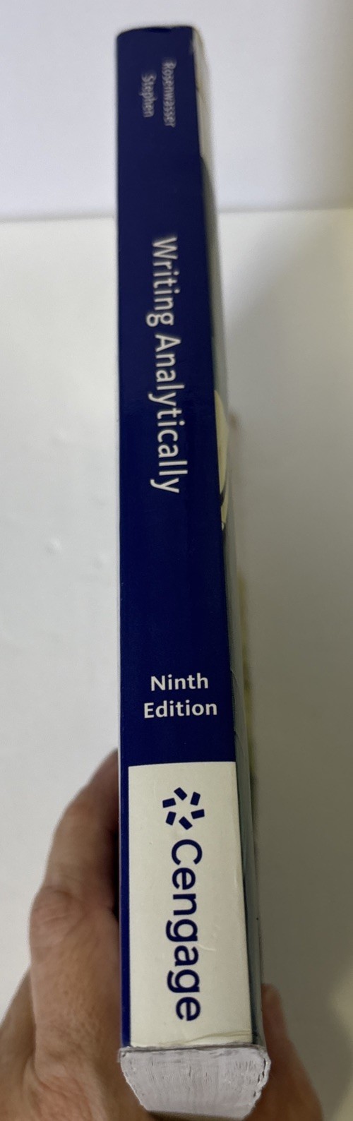 Writing Analytically by David Rosenwasser and Jill Stephen. Ninth Edition.