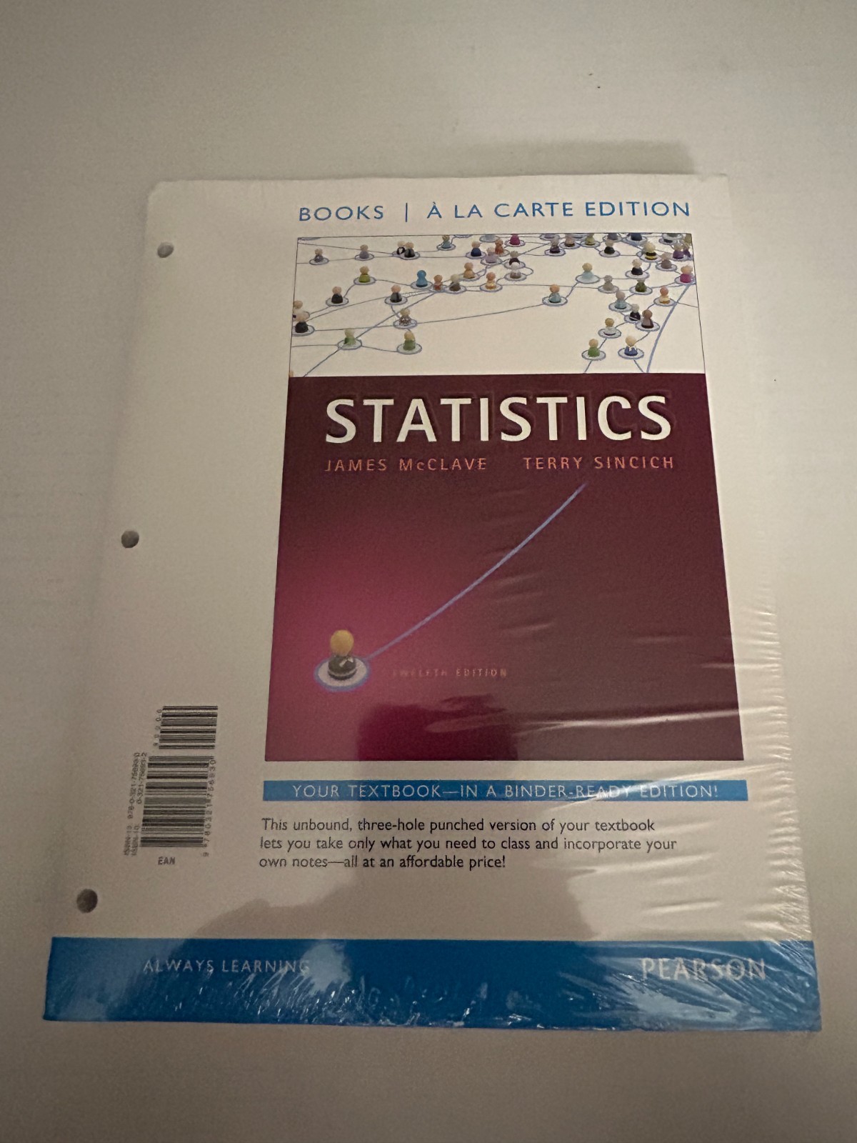 Statistics 12th Edition A La Carte Edition by James McClave & Terry Sincich NEW