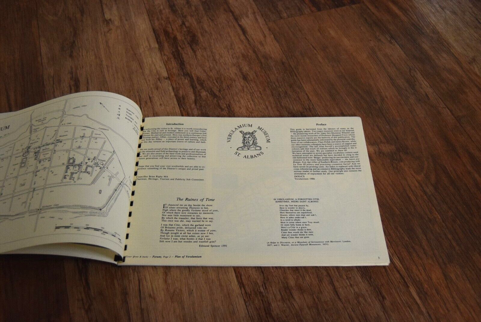 Verulamium Davies Saunders archaeology 1986 Roman PB booklet vintage St Albans