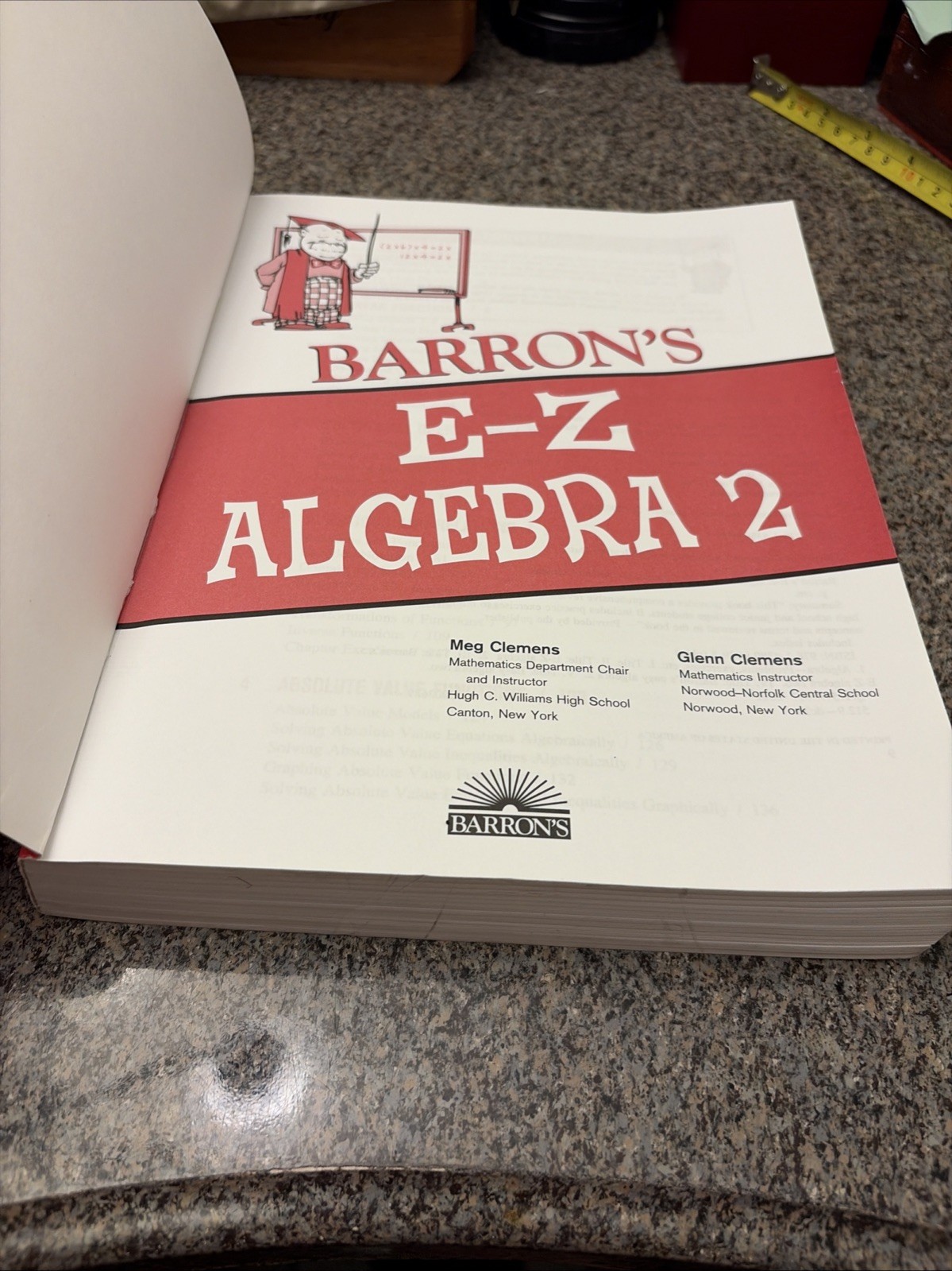 Barron’s Easy Way Ser.: E-Z Algebra 2 by Glenn Clemens and Meg Clemens (2012,…