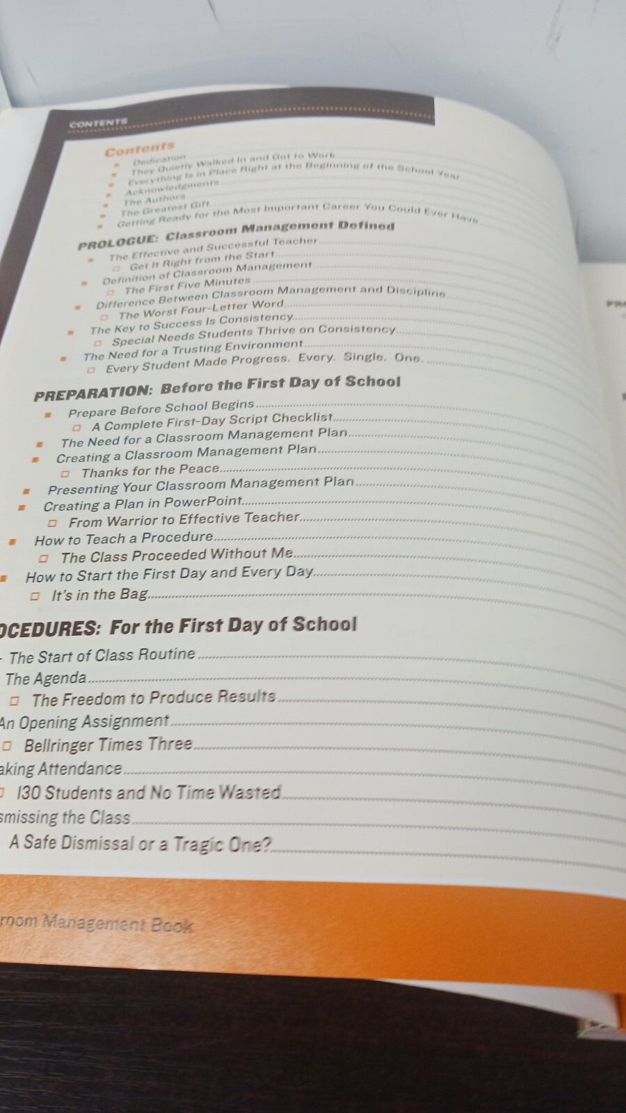 Classroom Management Book by Rosemary T. Wong and Harry K. Wong.