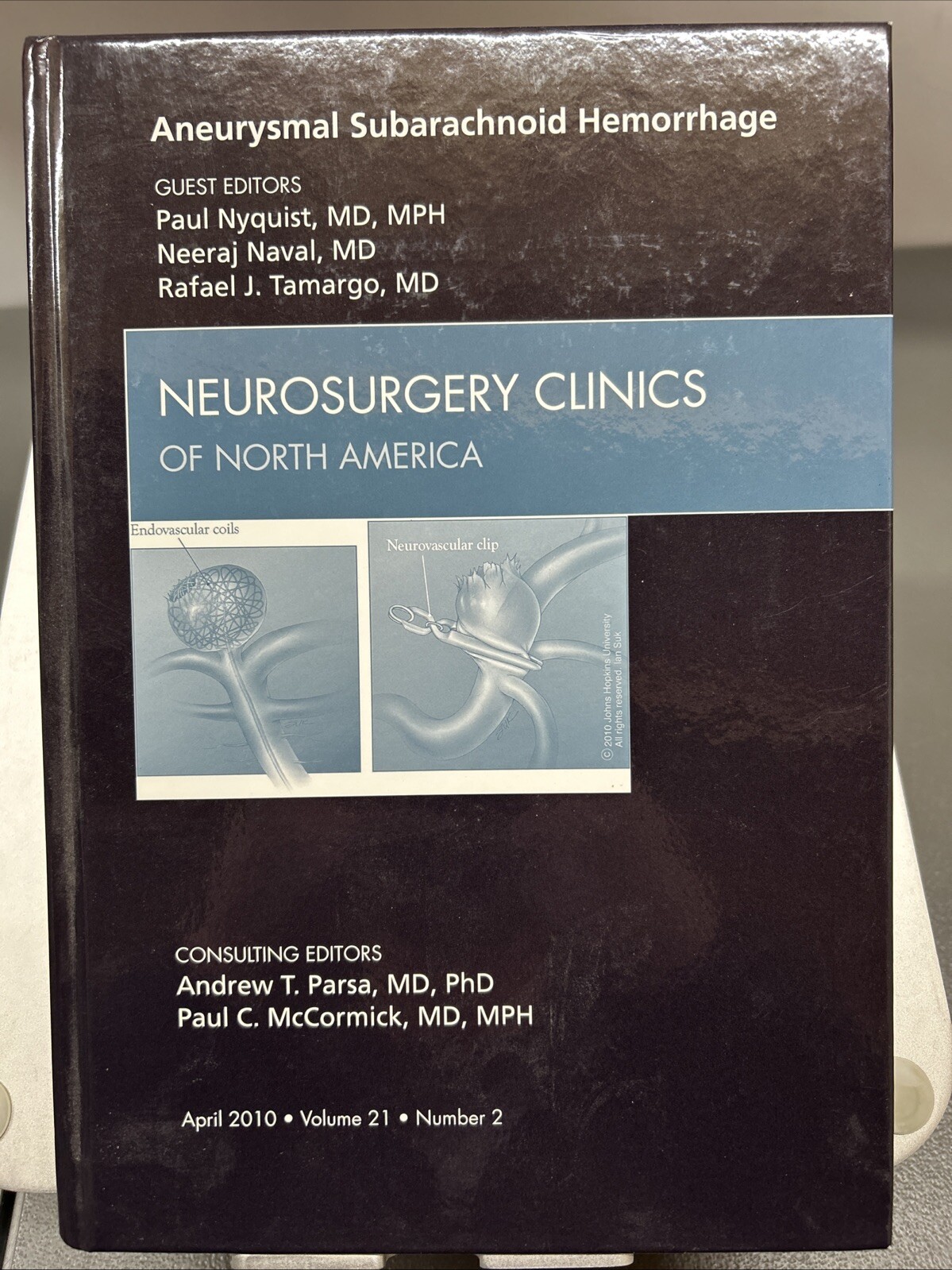 Neurosurgery Clinics Aneurysmal Subarachnoid Hemorrhage Apr 2010 vol. 21 #2