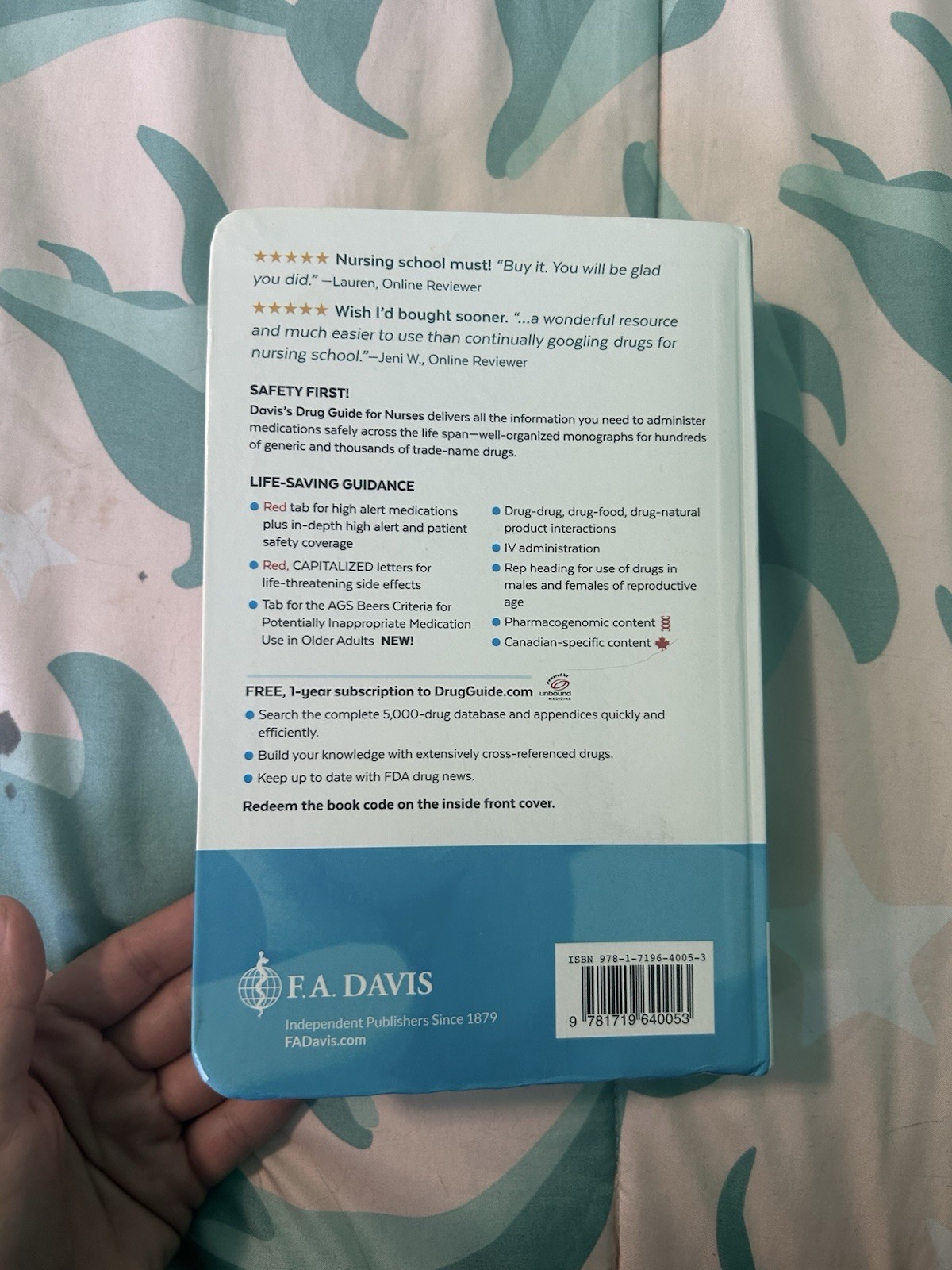 Davis’s Drug Guide for Nurses by April Hazard Vallerand and Cynthia A. Sanoski