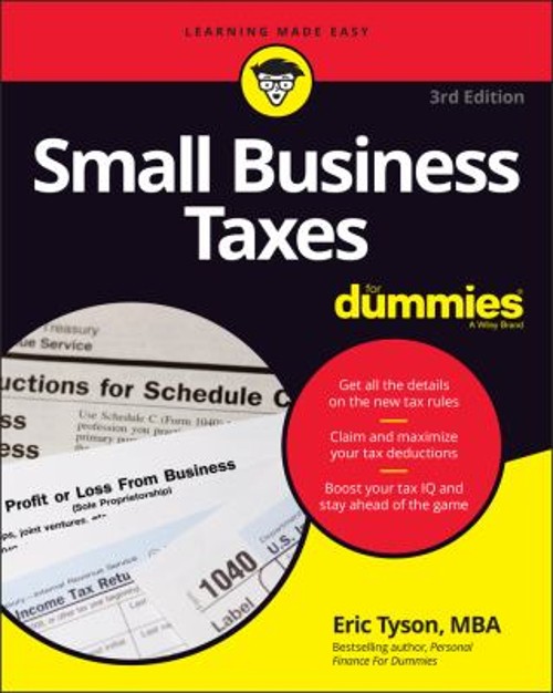 Small Business Taxes for Dummies Paperback Eric Tyson
