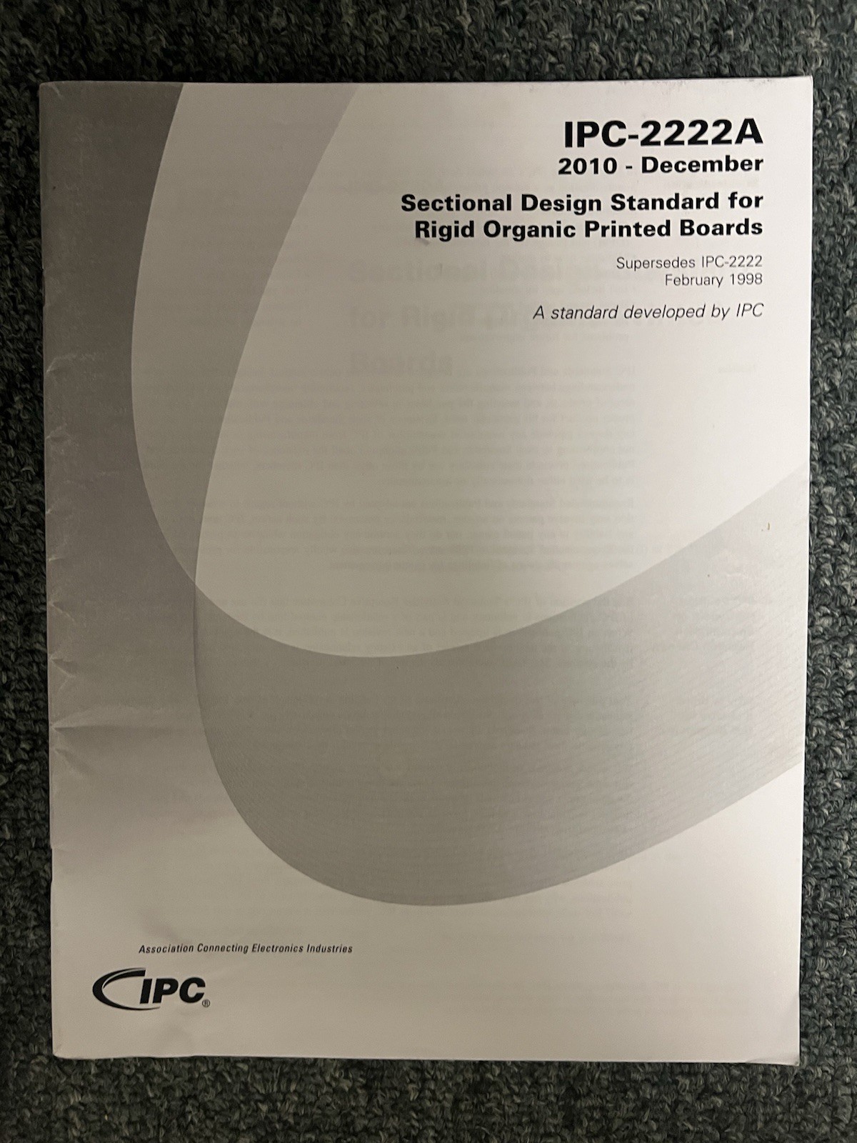 IPC-2222A Sectional Design Standard for Rigid Organic Printed Boards (2010)