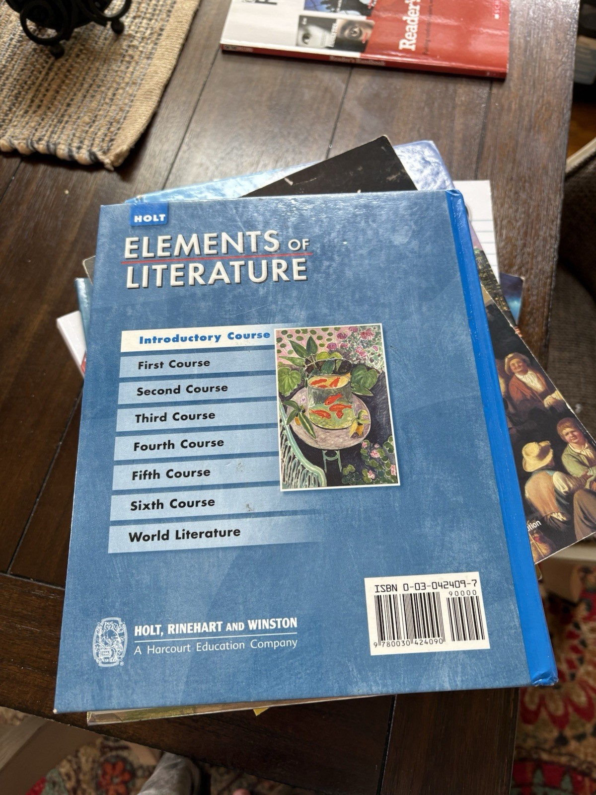 Holt Elements of Literature Introductory Course Literature Textbook Book