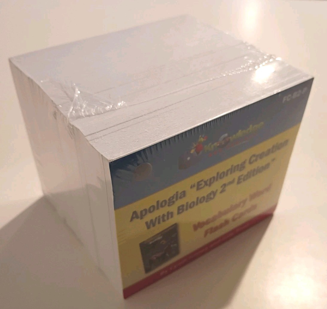 Apologia Biology 2E Vocabulary Word Flash Cards Knowledge Box Central Brand New